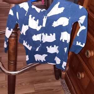 Children's Blue Polar Bear Hoodie